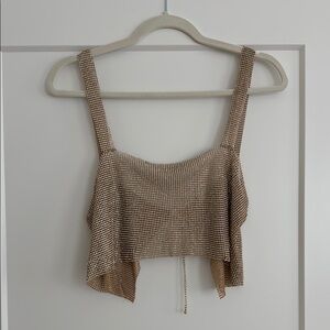 Rhinestone crop top